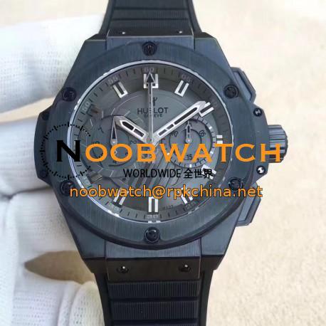 Replica Hublot Big Bang King Power Foudroyante All Black 715.CI.1110.RX HBB V6 Ceramic Black Dial Swiss 7750