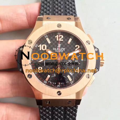 Replica Hublot Big Bang 301PC1007RX JF Rose Gold Carbon Fiber Dial Swiss HUB4100